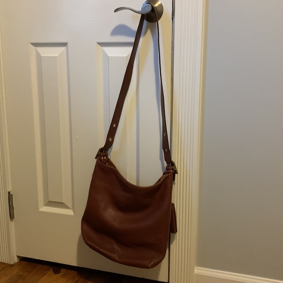Coach leather hobo satchel with tassels - Picture 9 of 12